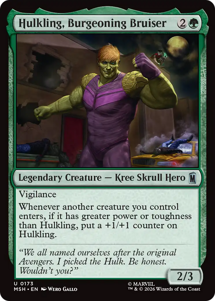 Hulkling, Burgeoning Bruiser [Marvel Super Heroes] | Gear Gaming Bentonville