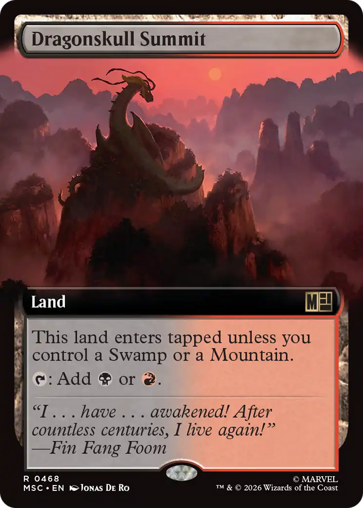 Dragonskull Summit (Extended Art) [Marvel Super Heroes Commander] | Gear Gaming Bentonville