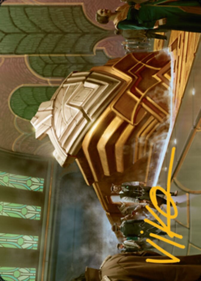 Capenna Express Art Card (Gold-Stamped Signature) [Streets of New Capenna Art Series] | Gear Gaming Bentonville