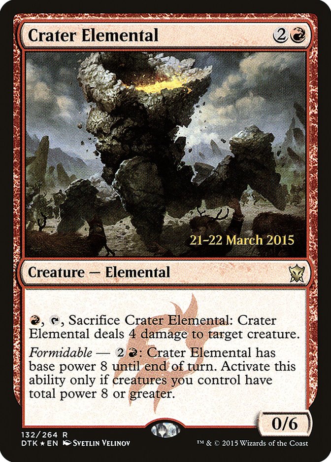 Crater Elemental [Dragons of Tarkir Prerelease Promos] | Gear Gaming Bentonville