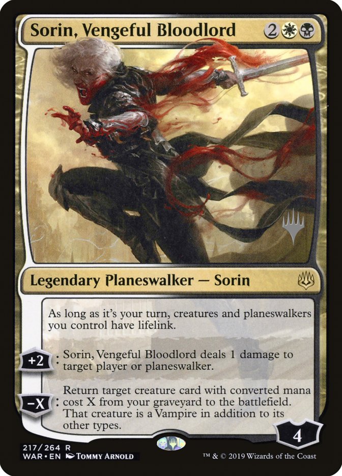 Sorin, Vengeful Bloodlord (Promo Pack) [War of the Spark Promos] | Gear Gaming Bentonville