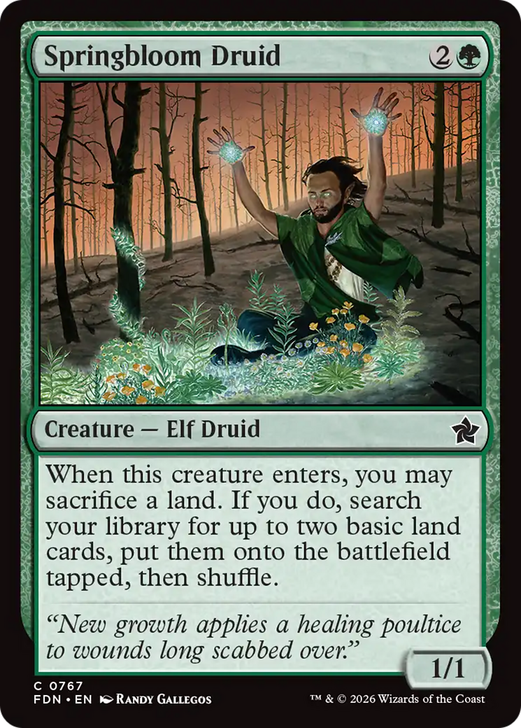 Springbloom Druid (0767) [Foundations] | Gear Gaming Bentonville