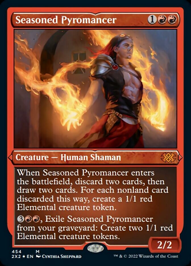 Seasoned Pyromancer (Foil Etched) [Double Masters 2022] | Gear Gaming Bentonville