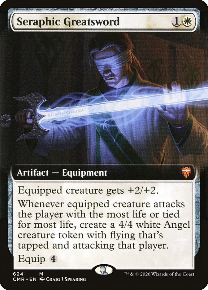 Seraphic Greatsword (Extended Art) [Commander Legends] | Gear Gaming Bentonville
