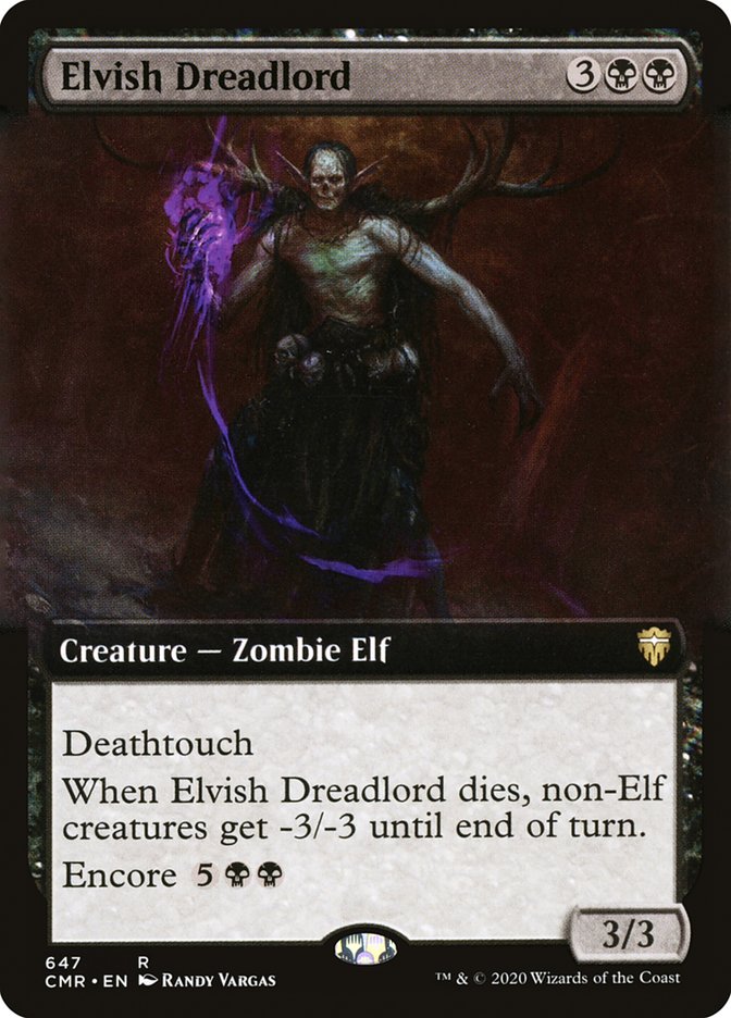 Elvish Dreadlord (Extended Art) [Commander Legends] | Gear Gaming Bentonville