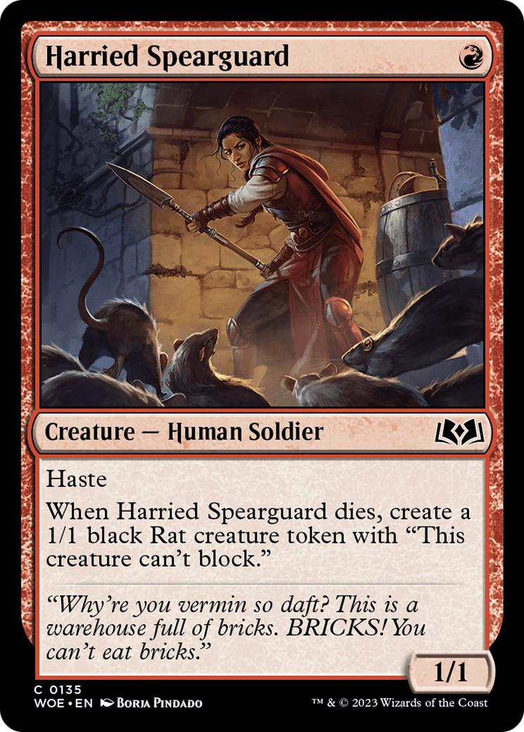 Harried Spearguard [Wilds of Eldraine] | Gear Gaming Bentonville