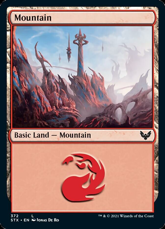 Mountain (372) [Strixhaven: School of Mages] | Gear Gaming Bentonville