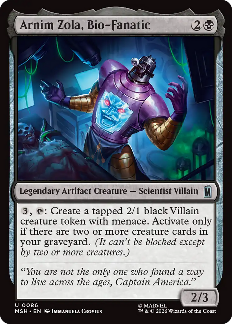 Arnim Zola, Bio-Fanatic [Marvel Super Heroes] | Gear Gaming Bentonville