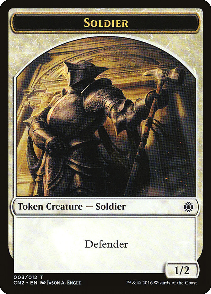 Soldier Token (003/012) [Conspiracy: Take the Crown Tokens] | Gear Gaming Bentonville