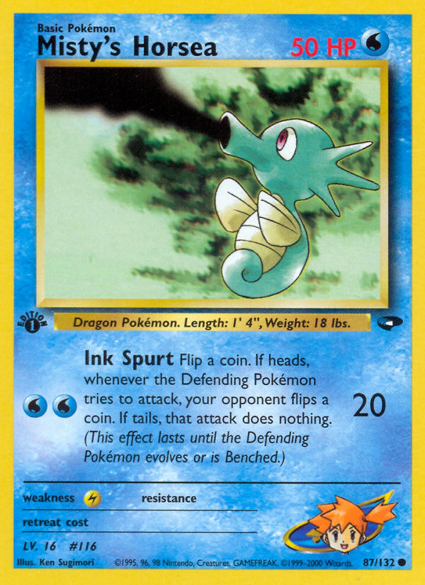 Misty's Horsea (87/132) [Gym Challenge 1st Edition] | Gear Gaming Bentonville