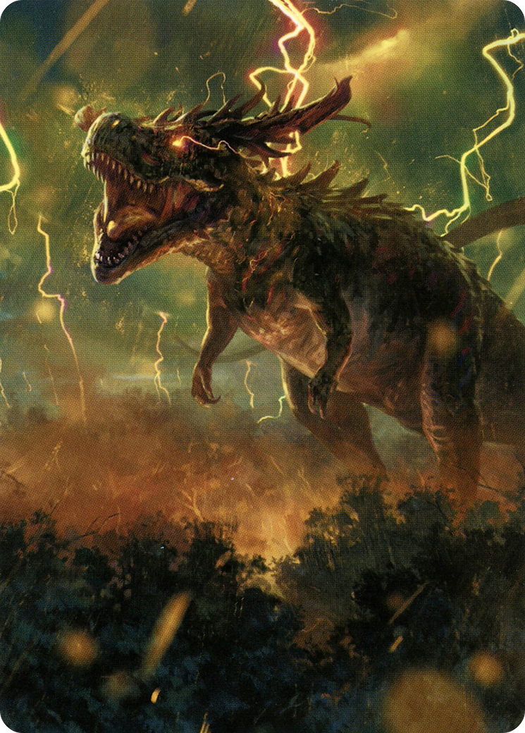 Thrasta, Tempest's Roar Art Card (42) [Modern Horizons 2 Art Series] | Gear Gaming Bentonville