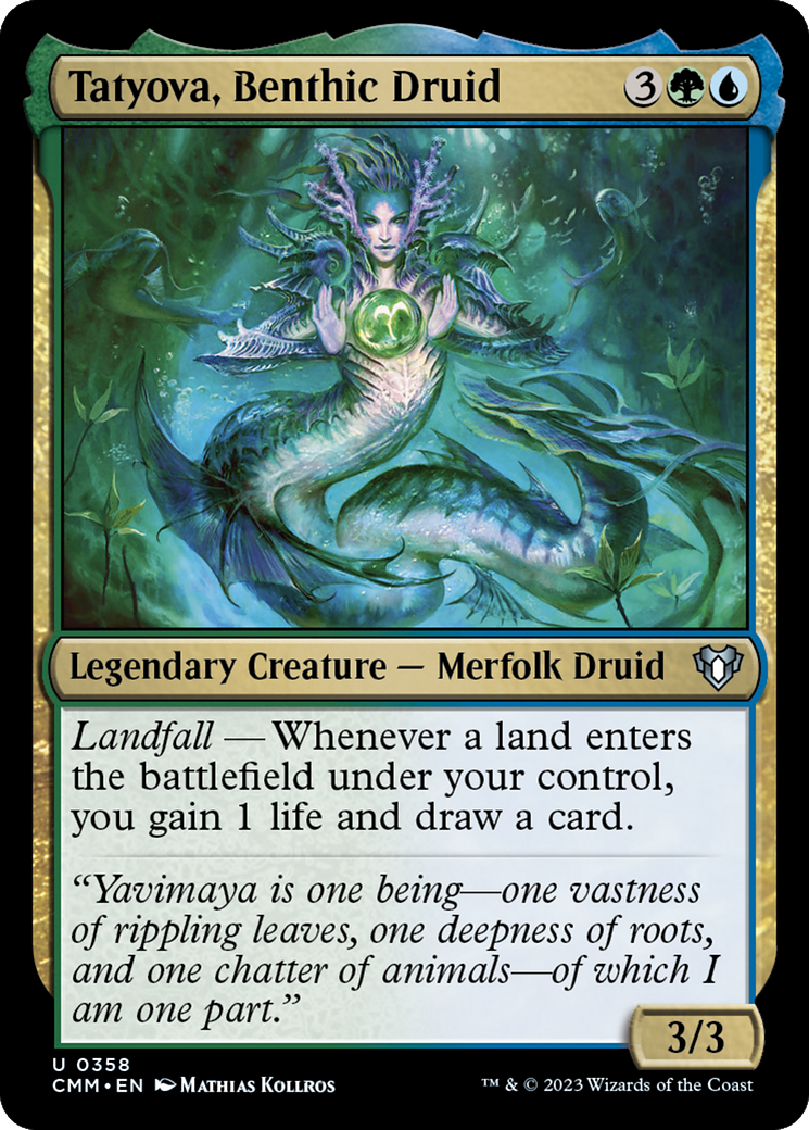 Tatyova, Benthic Druid [Commander Masters] | Gear Gaming Bentonville