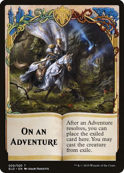 On An Adventure Double-Sided Emblem [Challenger Decks 2020 Tokens] | Gear Gaming Bentonville
