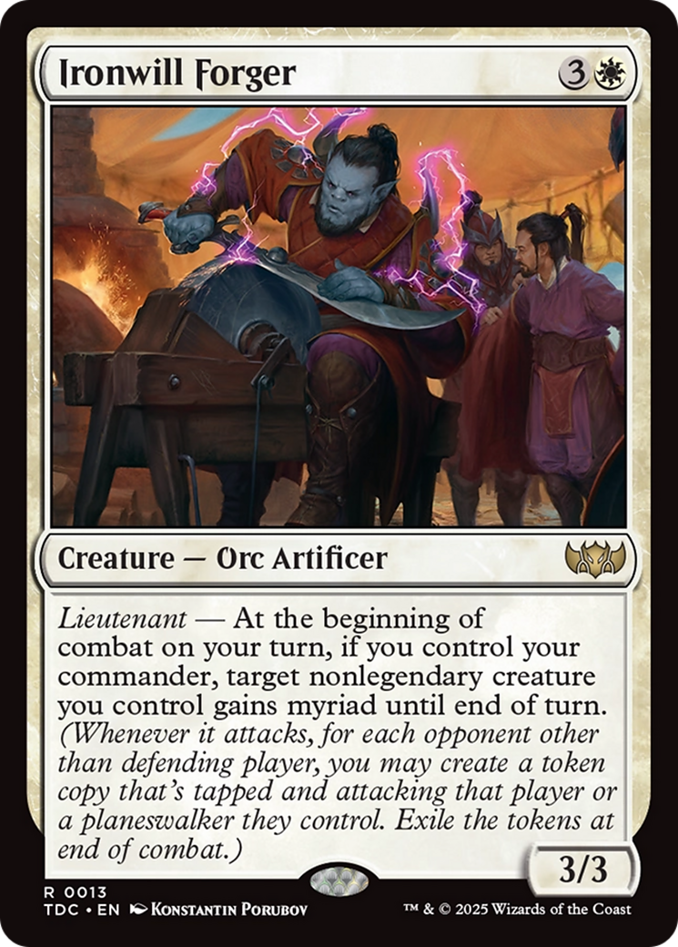 Ironwill Forger [Tarkir: Dragonstorm Commander] | Gear Gaming Bentonville