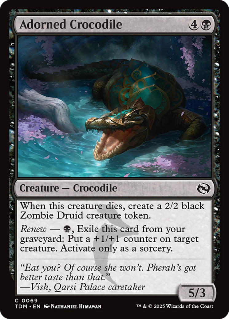 Adorned Crocodile [Tarkir: Dragonstorm] | Gear Gaming Bentonville