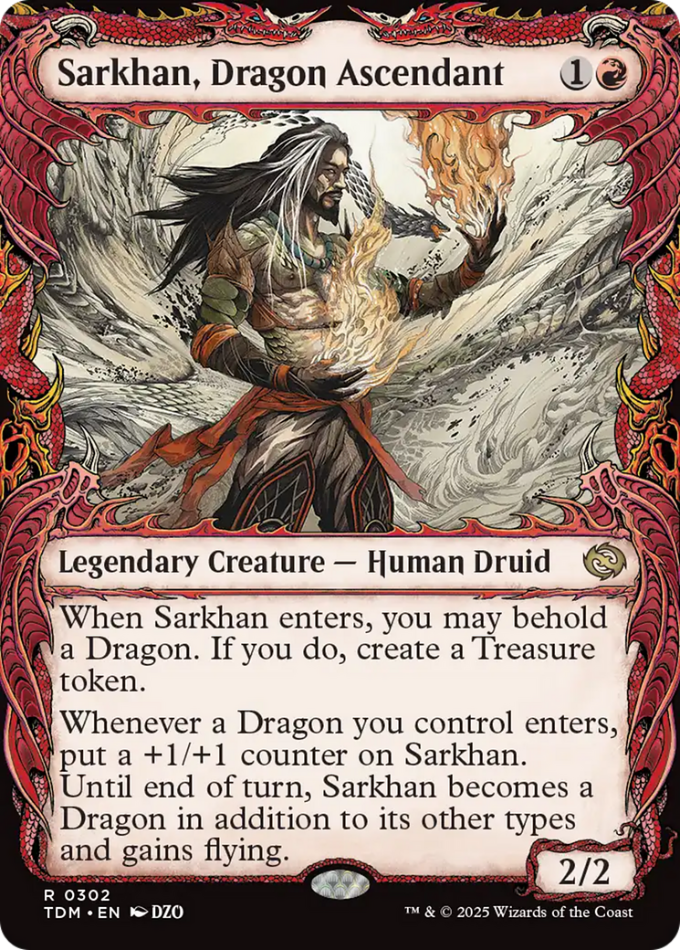 Sarkhan, Dragon Ascendant (0302) (Showcase) [Tarkir: Dragonstorm] | Gear Gaming Bentonville