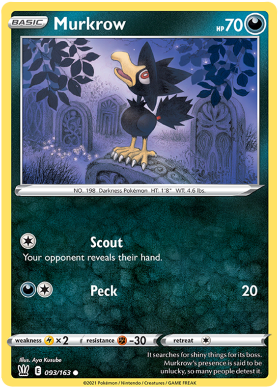 Murkrow (093/163) [Sword & Shield: Battle Styles] | Gear Gaming Bentonville