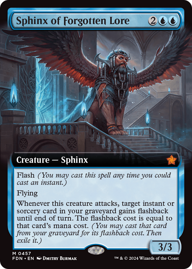 Sphinx of Forgotten Lore (Extended Art) [Foundations] | Gear Gaming Bentonville