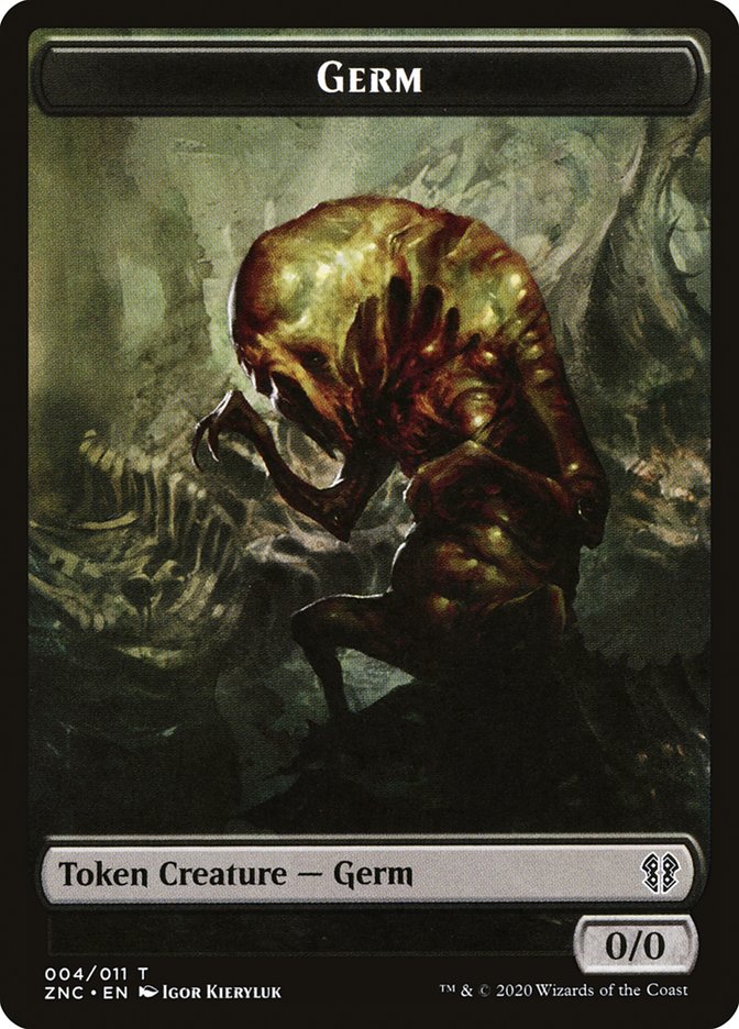 Faerie Rogue // Germ Double-Sided Token [Zendikar Rising Commander Tokens] | Gear Gaming Bentonville