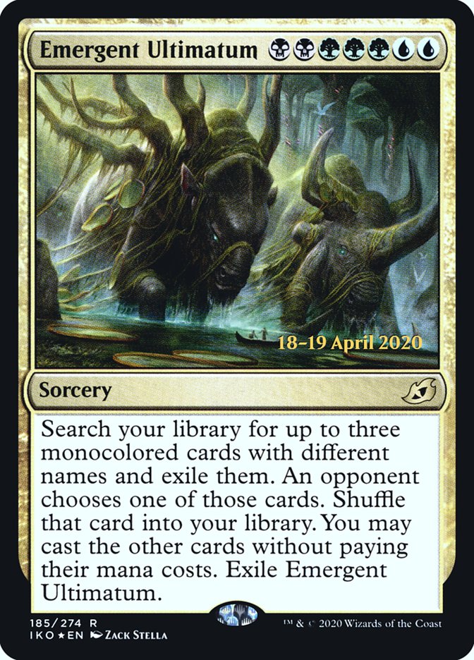 Emergent Ultimatum [Ikoria: Lair of Behemoths Prerelease Promos] | Gear Gaming Bentonville