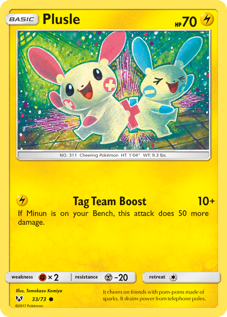 Plusle (33/73) [Sun & Moon: Shining Legends] | Gear Gaming Bentonville