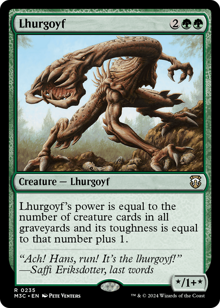 Lhurgoyf (Ripple Foil) [Modern Horizons 3 Commander] | Gear Gaming Bentonville