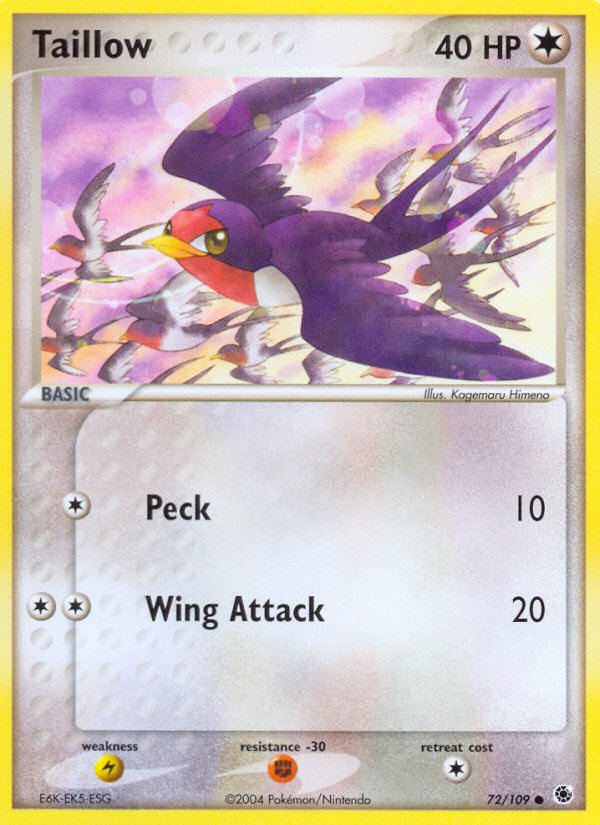 Taillow (72/109) [EX: Ruby & Sapphire] | Gear Gaming Bentonville