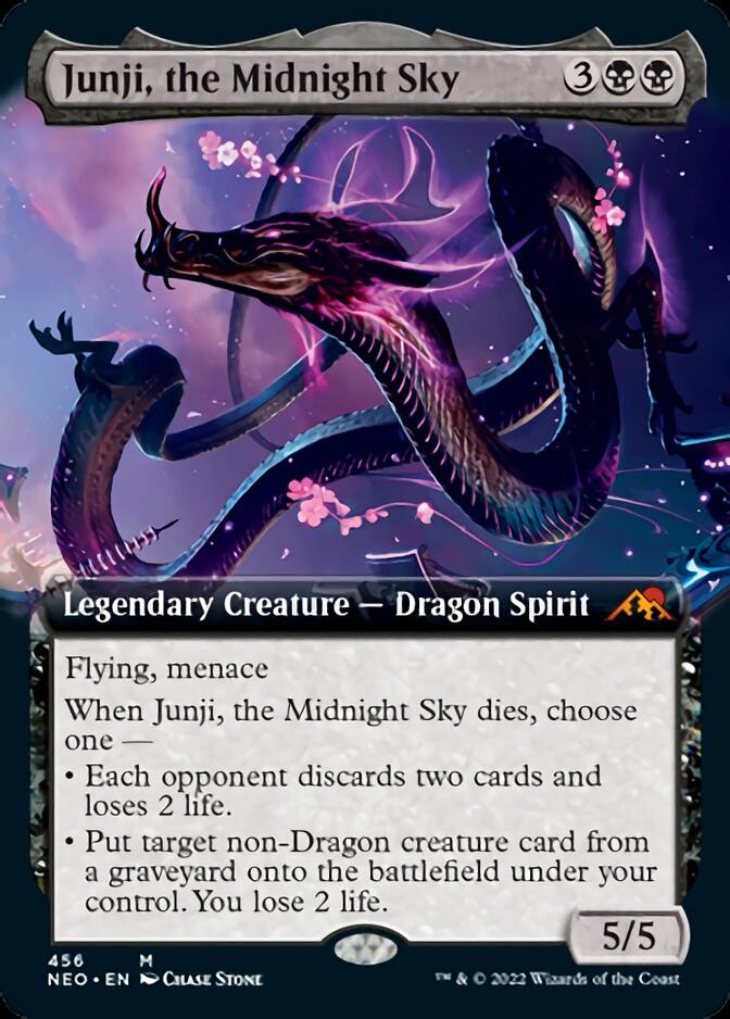 Junji, the Midnight Sky (Extended Art) [Kamigawa: Neon Dynasty] | Gear Gaming Bentonville