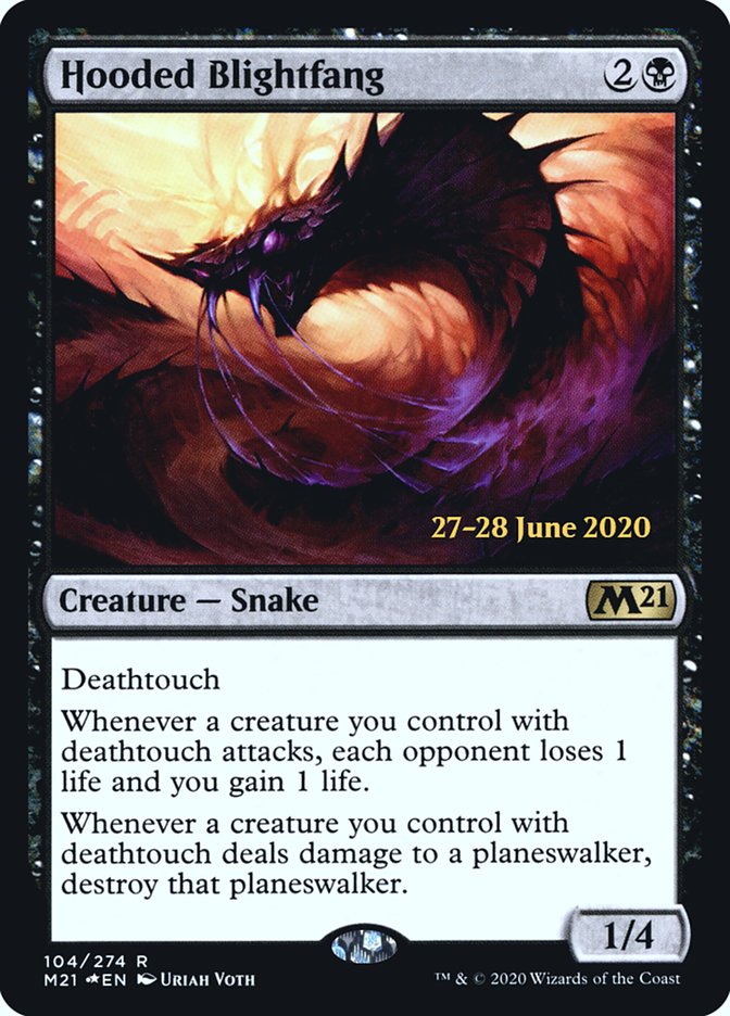 Hooded Blightfang [Core Set 2021 Prerelease Promos] | Gear Gaming Bentonville