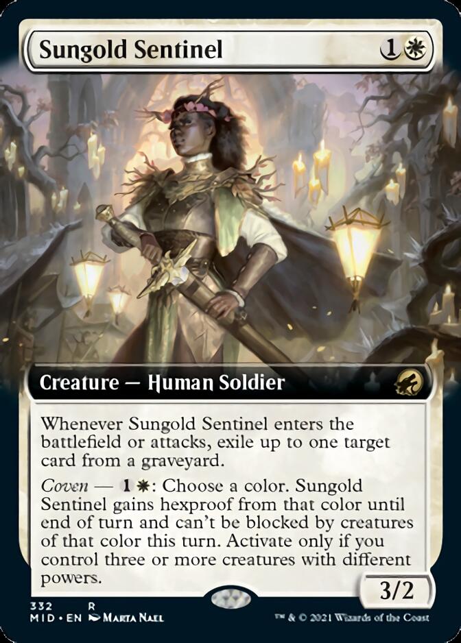 Sungold Sentinel (Extended Art) [Innistrad: Midnight Hunt] | Gear Gaming Bentonville