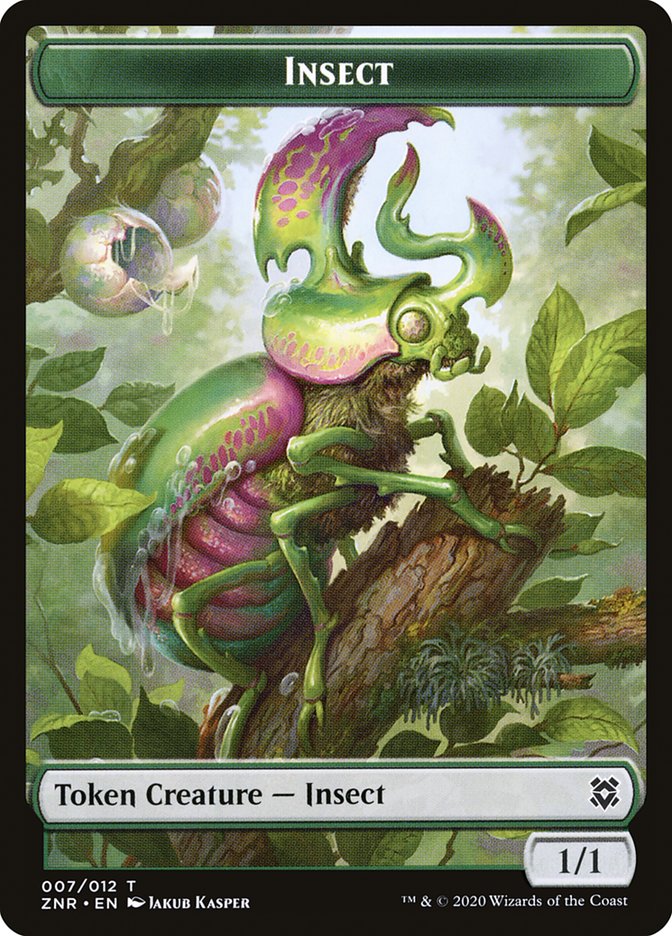 Cat Beast // Insect Double-Sided Token [Zendikar Rising Tokens] | Gear Gaming Bentonville