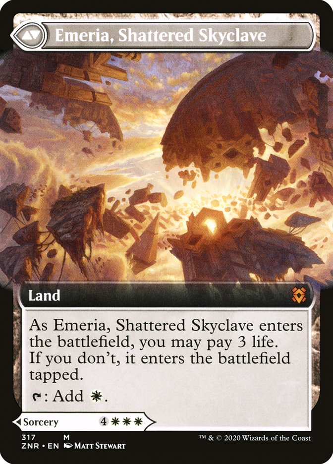 Emeria's Call // Emeria, Shattered Skyclave (Extended Art) [Zendikar Rising] | Gear Gaming Bentonville