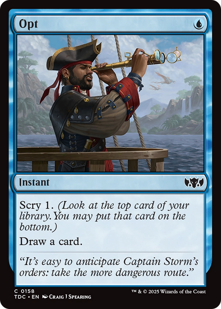 Opt [Tarkir: Dragonstorm Commander] | Gear Gaming Bentonville