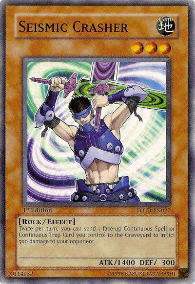 Seismic Crasher [FOTB-EN027] Common | Gear Gaming Bentonville
