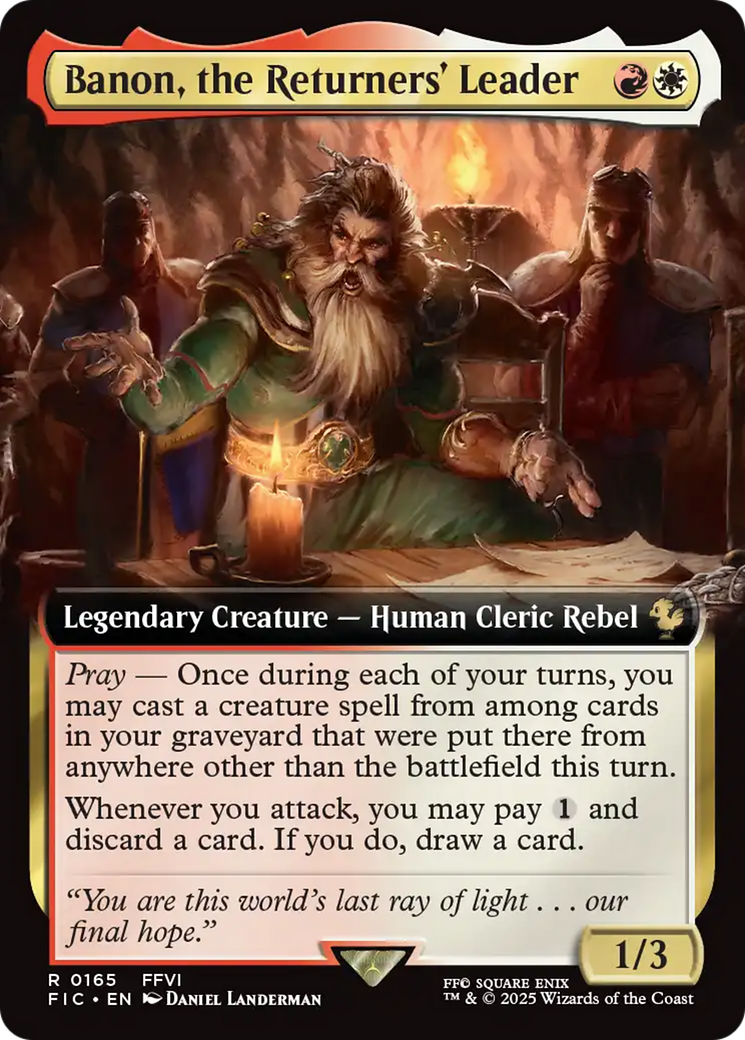 Banon, the Returners' Leader (Extended Art) [FINAL FANTASY Commander] | Gear Gaming Bentonville