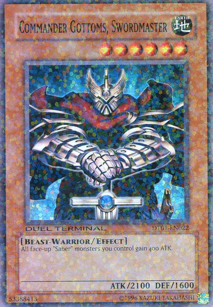 Commander Gottoms, Swordmaster [DT01-EN022] Super Rare | Gear Gaming Bentonville
