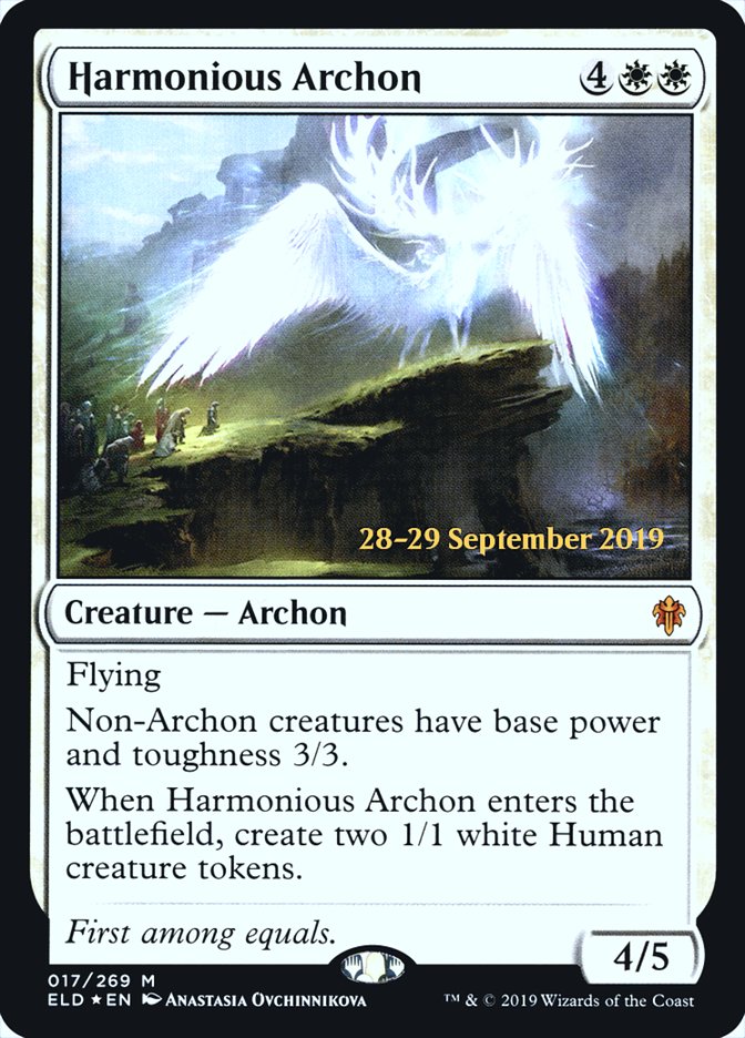 Harmonious Archon [Throne of Eldraine Prerelease Promos] | Gear Gaming Bentonville