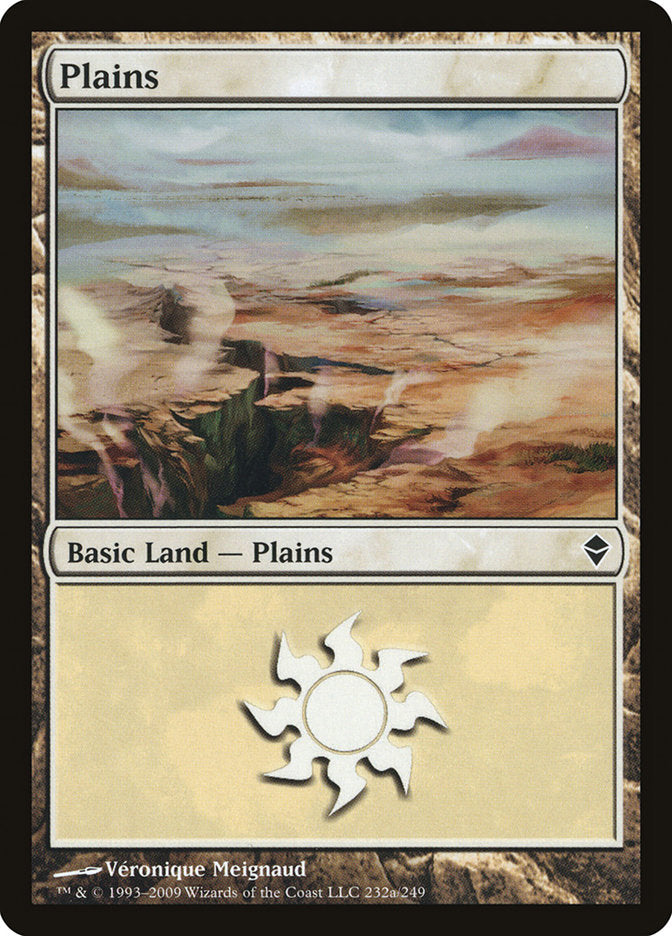 Plains (232a) [Zendikar] | Gear Gaming Bentonville