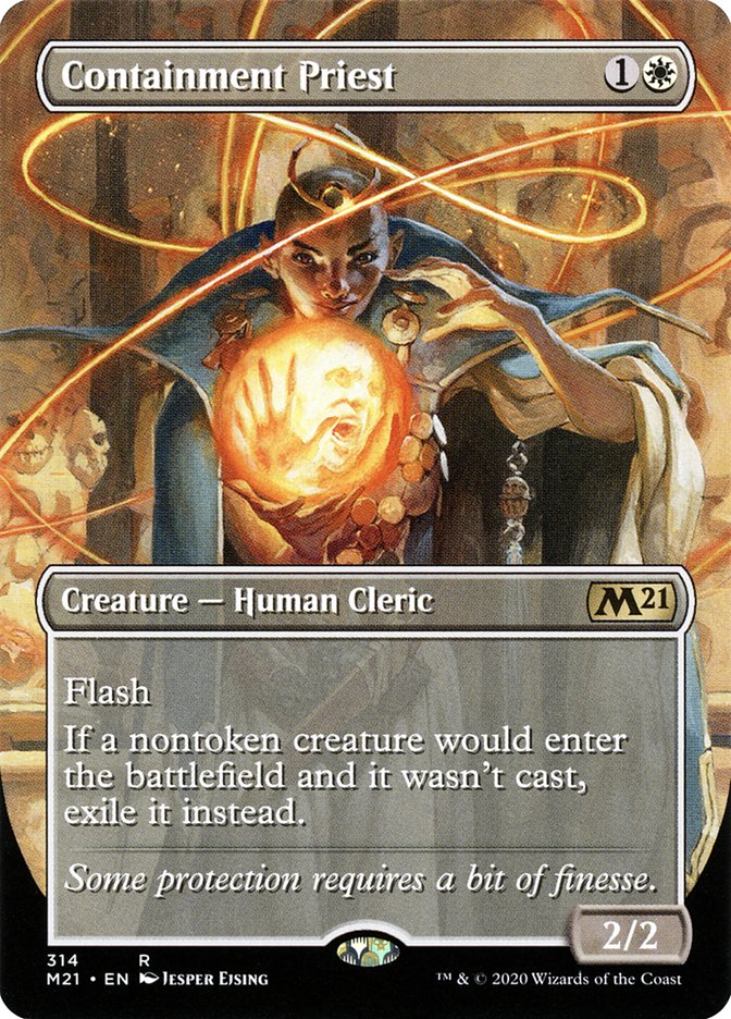 Containment Priest (Borderless Alternate Art) [Core Set 2021] | Gear Gaming Bentonville