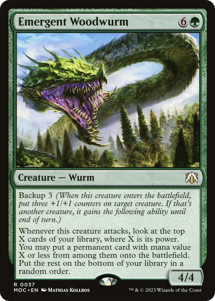 Emergent Woodwurm [March of the Machine Commander] | Gear Gaming Bentonville