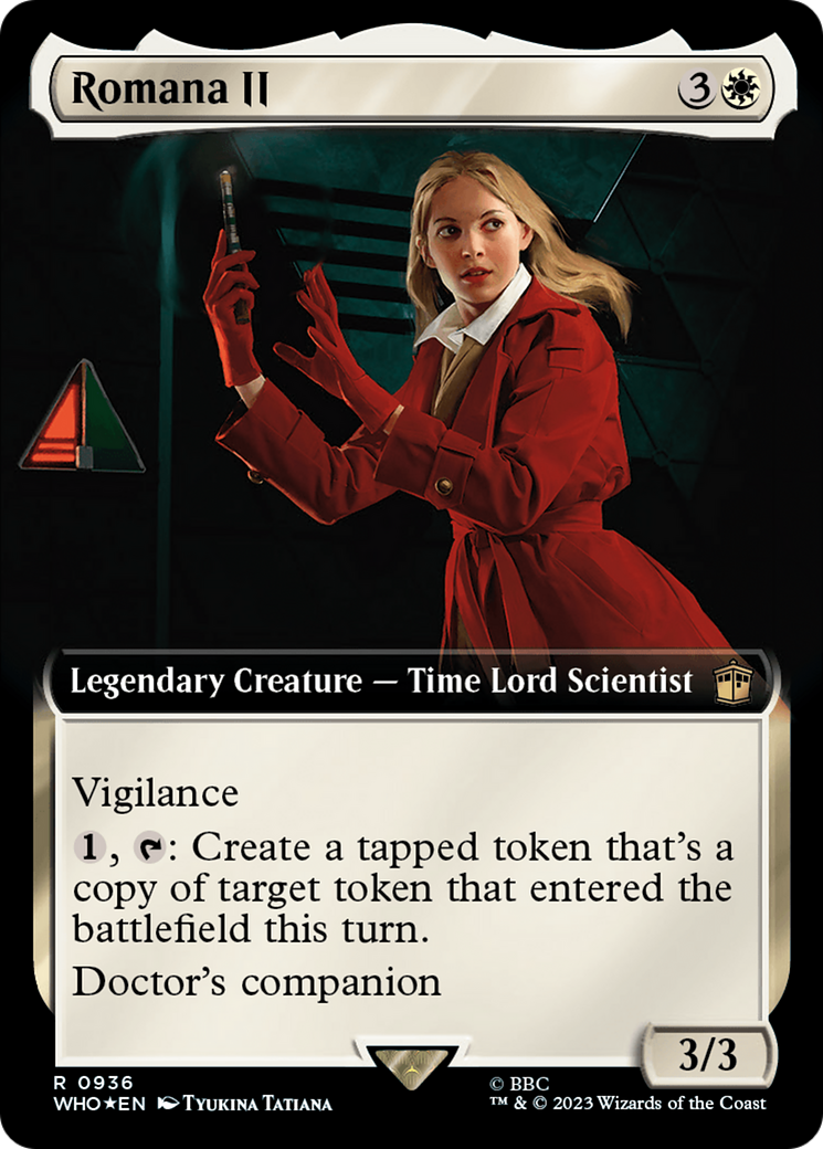 Romana II (Extended Art) (Surge Foil) [Doctor Who] | Gear Gaming Bentonville