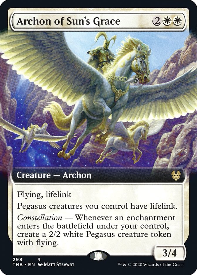 Archon of Sun's Grace (Extended Art) [Theros Beyond Death] | Gear Gaming Bentonville