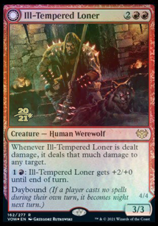 Ill-Tempered Loner // Howlpack Avenger [Innistrad: Crimson Vow Prerelease Promos] | Gear Gaming Bentonville