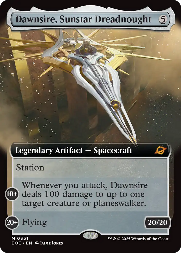 Dawnsire, Sunstar Dreadnought (Extended Art) [Edge of Eternities] | Gear Gaming Bentonville