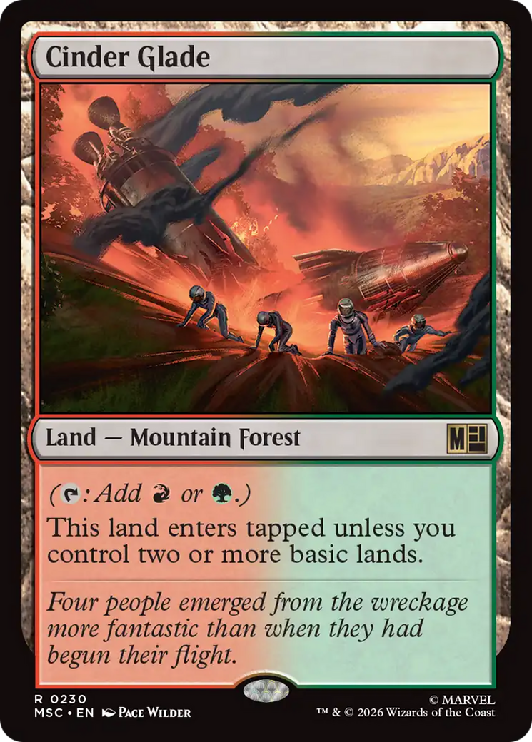 Cinder Glade (Surge Foil) [Marvel Super Heroes Commander] | Gear Gaming Bentonville