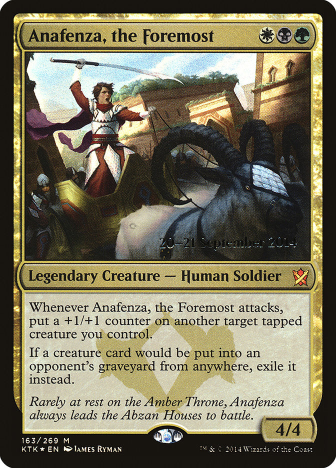 Anafenza, the Foremost [Khans of Tarkir Prerelease Promos] | Gear Gaming Bentonville
