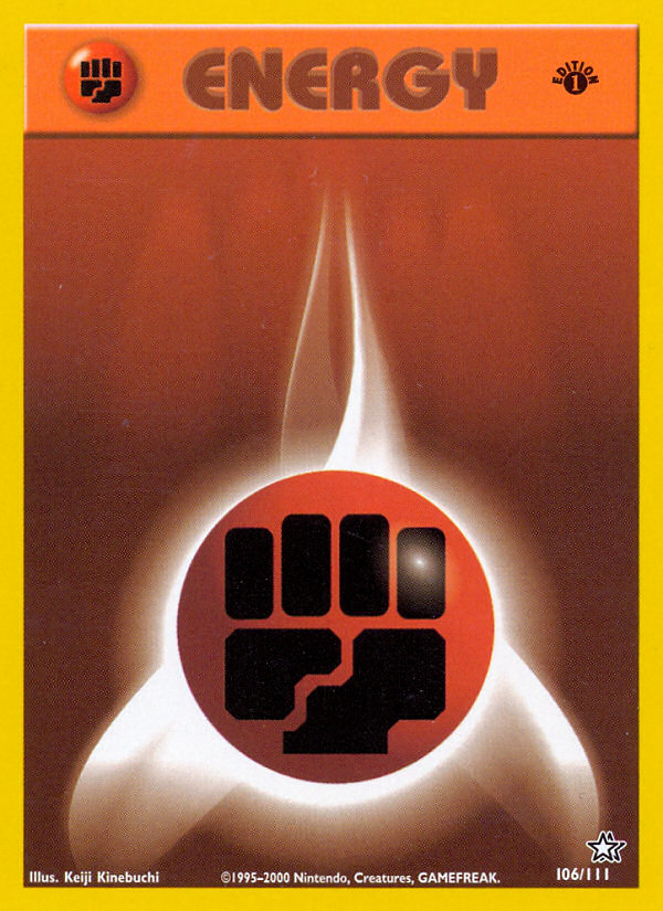 Fighting Energy (106/111) [Neo Genesis 1st Edition] | Gear Gaming Bentonville
