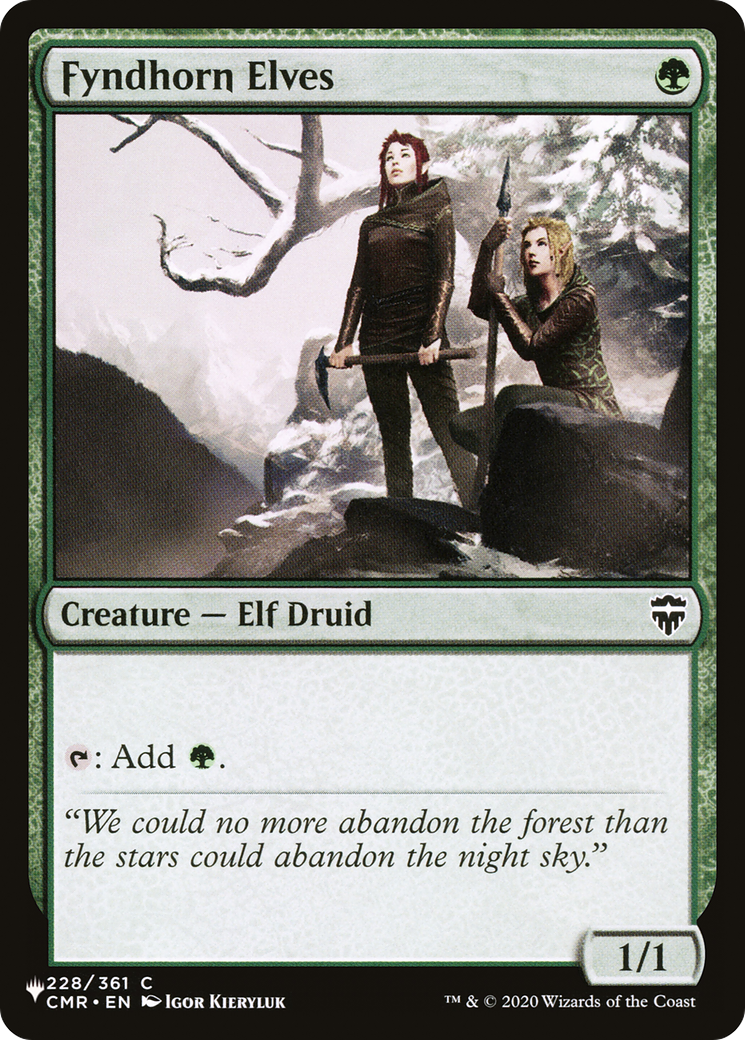 Fyndhorn Elves [The List Reprints] | Gear Gaming Bentonville