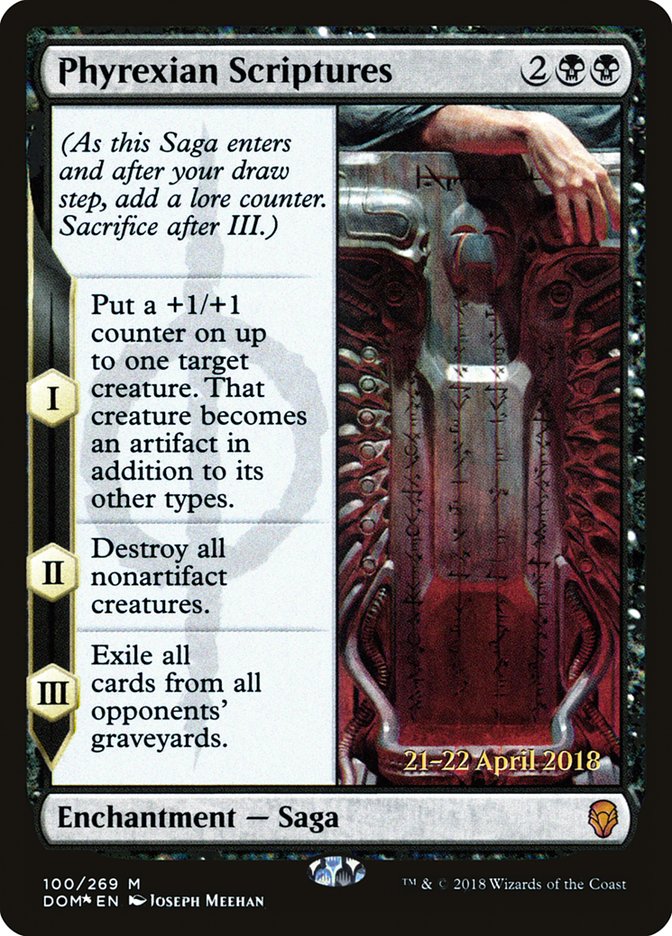 Phyrexian Scriptures [Dominaria Prerelease Promos] | Gear Gaming Bentonville