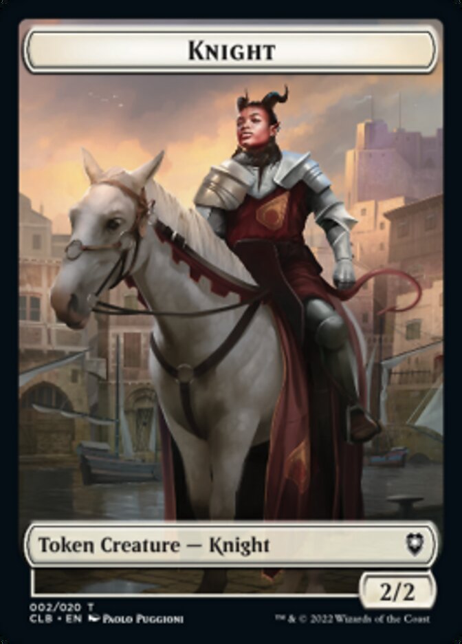 Treasure // Knight Double-Sided Token [Commander Legends: Battle for Baldur's Gate Tokens] | Gear Gaming Bentonville